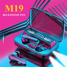 Black M19 Bluetooth Earphones